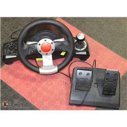 SONY PLAYSTATION 3 STEERING WHEEL AND PEDALS