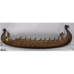 VINTAGE 1960' SYROCO VIKING LONGBOAT 41" WALL
