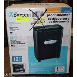 THE OFFICE PAPER SHREDDER,CROSS CUT,12 SHEETS AT