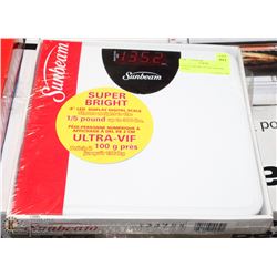 NEW SUNBEAM LED BATHROOM SCALE