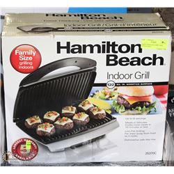 HAMILTON BEACH FAMILY SIZE INDOOR GRILL