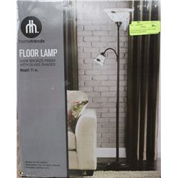 HOMETRENDS FLOOR LAMP ,DARK BRONZE FINISH WITH