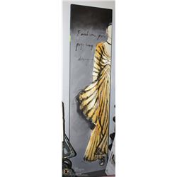 EXTRA LARGE 3D PAINTING OF A WOMEN IN A DRESS