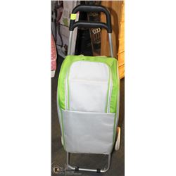 VINYL ROLLING COOLER - FOLDS FOR EASY TRANSPORT