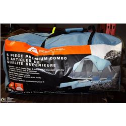 OZARK TRAIL 6 PERSON TENT WITH TWO SLEEPING BAGS