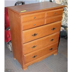 MAPLE 4 DRAWER DRESSER SOLD WITH OAK