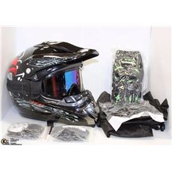 NEW BMX/MOTORCROSS DOT APPROVED GAME12 HELMET