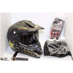 NEW BMX/MOTORCROSS DOT APPROVED ROCKSTAR HELMET