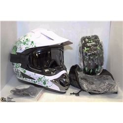 NEW BMX/MOTORCROSS DOT APPROVED TATTOO  HELMET