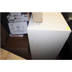 OAK TONE OFFICE DESK WITH 3 DRAWER FILING