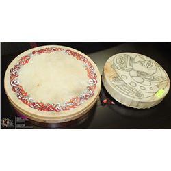 PAIR OF NATIVE DRUMS