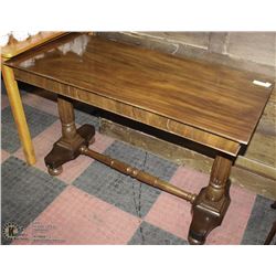 CARVED WOOD SOFA TABLE 44"X20"X29"H