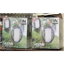 PAIR OF OUTDOOR CANDLE HOLDERS