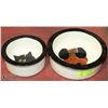 Image 1 : ESTATE DESIGNER CAT AND DOG BOWL SET