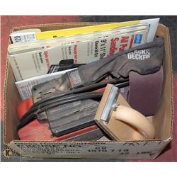 ESTATE BOX WITH B& D BELT SANDER WITH PAPER