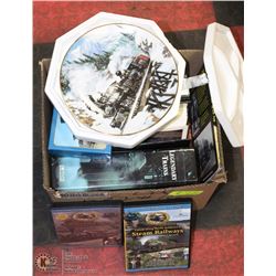 ESTATE TRAIN DVD BOOK AND PLATE COLLECTION