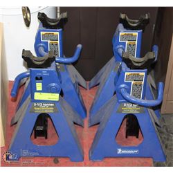 SET OF FOUR 3.5 TONNE JACK STANDS