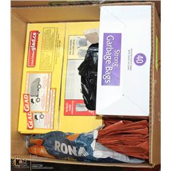 BOX OF GARBAGE BAGS