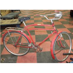 VINTAGE RED BIKE ON CHOICE