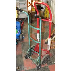 GROUP OF 2 TWO WHEEL DOLLIES AS IS