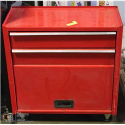 ROLLING TOOL BOX WITH 2 DRAWERS 1 DOOR
