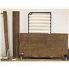 Image 1 : NEW BROWN FABRIC KING SIZE FRAME W/ SLATS