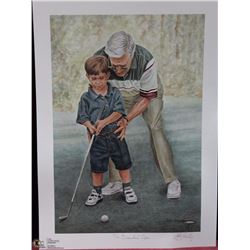 AUTOGRAPHED JOHN NEWBY PRINT “THE GRANDAD OPEN”