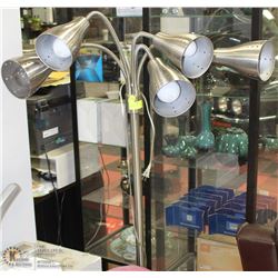 STAINLESS STEEL SPIDER LAMP W/5