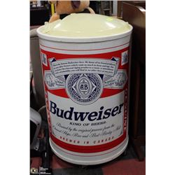 BUDWEISER KING OF BEERS COOLER ON WHEELS.