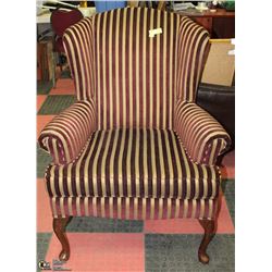 SHOWHOME GOLD AND MAROON STRIPED WING BACK
