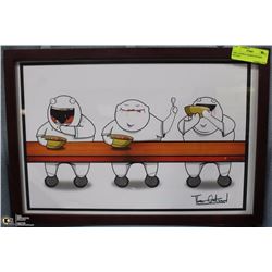 THE OATMEAL SIGNED FRAMED PICTURE