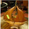 Image 1 : HANDMADE WOOD SAIL BOAT FROM PONT- AL- LA -
