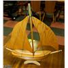 Image 2 : HANDMADE WOOD SAIL BOAT FROM PONT- AL- LA -