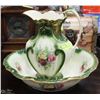 Image 1 : ANTIQUE BURSLEM PITCHER & BASIN