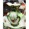 Image 2 : ANTIQUE BURSLEM PITCHER & BASIN