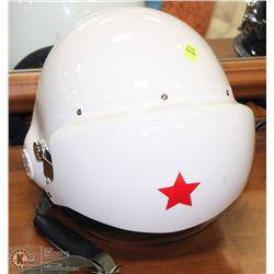 RUSSIAN PILOT STYLE MOTORCYLE HELMET DOT APPROVED