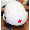 RUSSIAN PILOT STYLE MOTORCYLE HELMET DOT APPROVED
