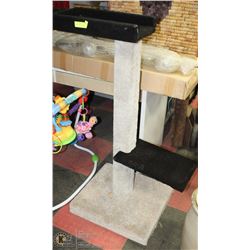 BLACK & TAN CAT CONDO 46.5" TALL