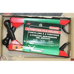 PK OF 2 -3M BONDO 3 POSITION FILE HOLDERS