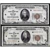 Image 1 : Lot of (2) 1929 $20 Federal Reserve Bank of New York National Currency Notes
