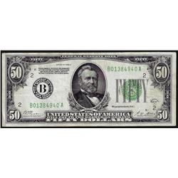 1928A $50 Federal Reserve Note New York