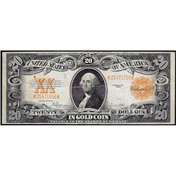 1922 $20 Gold Certificate Note