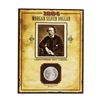 Image 1 : 1884-O $1 Morgan Silver Dollar Coin with Christopher "kit" Carson Stamp