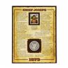 Image 2 : 1879-S $1 Morgan Silver Dollar Coin with Chief Joseph Stamp