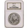 Image 1 : 1886 $1 Morgan Silver Dollar Coin NGC MS65