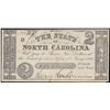 Image 1 : 1861 $2 The State of North Carolina Obsolete Note