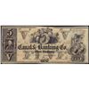 Image 1 : 1800's $5 Canal & Banking Co. Obsolete Note