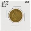 Image 1 : 1915 $5 Indian Head Half Eagle Gold Coin