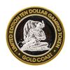Image 1 : .999 Fine Silver Gold Coast Las Vegas $10 Casino Limted Edition Gaming Token