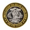 Image 2 : .999 Silver Whiskey Petes Casino Jean, Nevada $10 Limited Edition Gaming Token